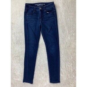 American Eagle Size 2 Short Womens Hi Rise Jegging Stretch Mid Rise Med Wash